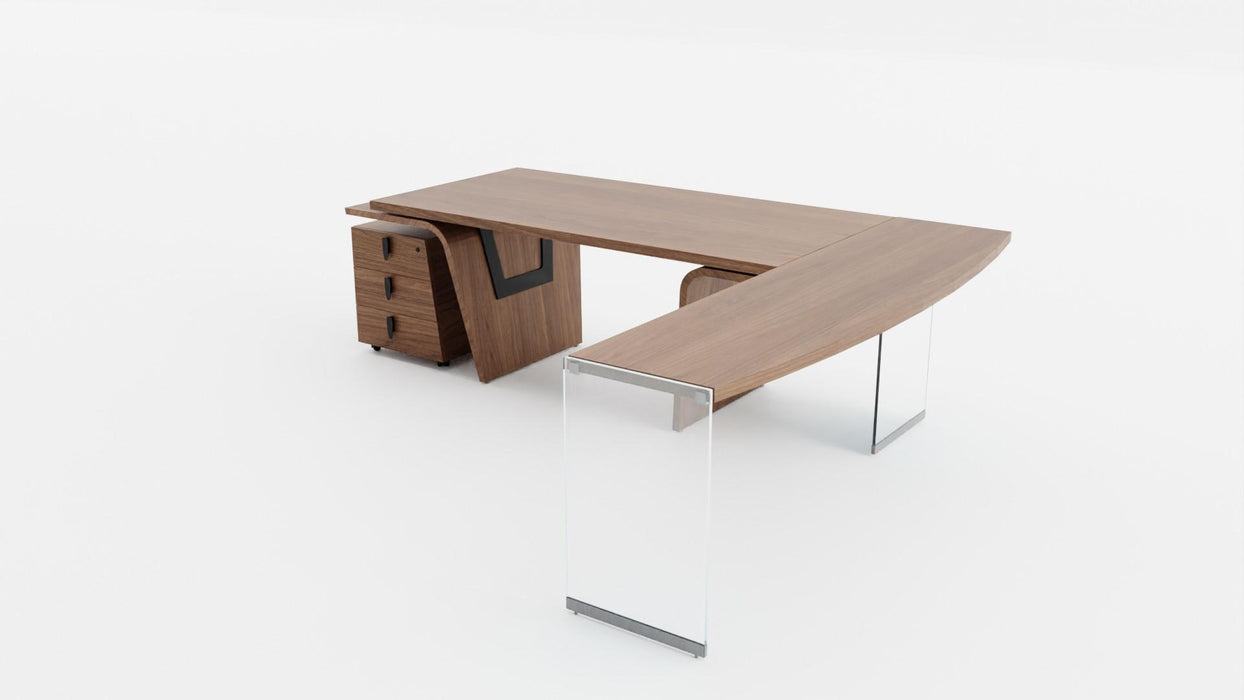 LARUS executive desk with extension