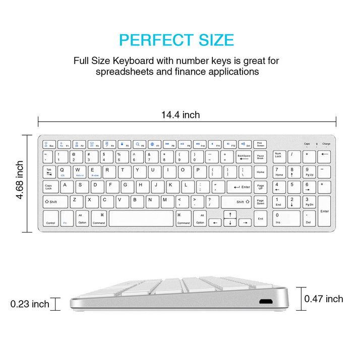 USB Rechargeable BlueTooth Keyboard